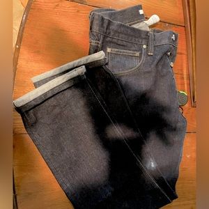 Worn twice Helmut Lang $500 jeans 34X32 Italy made,straight, sold out! RARE FIND